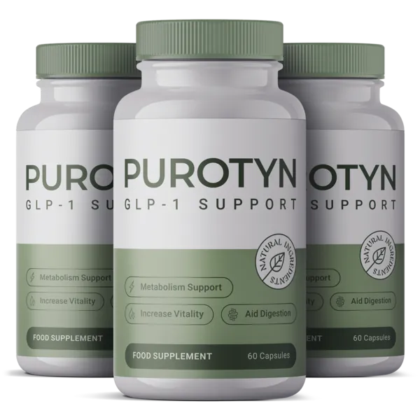 Tre flasker Purotyn
